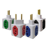 Adaptador Tomada Cubo 4 Entradas Benjamin 10a Dado Kit Com 3