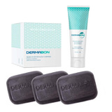 Kit 3 Jabones Dermabon De 90 Gr C/u  Y Una Crema Hidratante