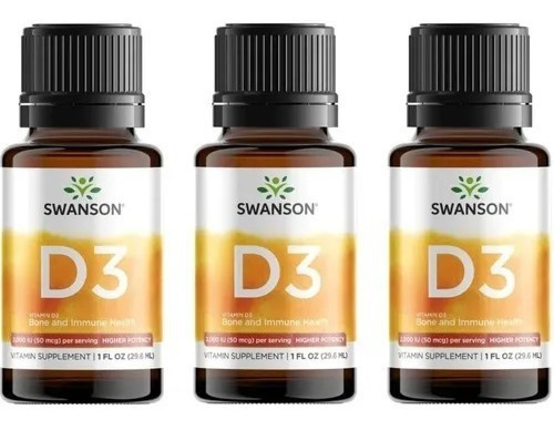 Vitamina D3 Liquida Gotas 2000ui Pack 3x Envio Gratis