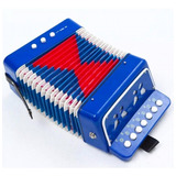 Acordeon Infantil Acif 7 Botones 2 Bajos Azul Rey Acifaz Msi