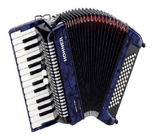 Acordeon  Hohner Serie Bravo 60 Bajos Azul A16981s