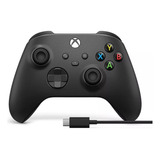 Control Inalámbrico Xbox + Cable Usb-c Negro 