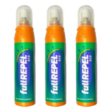 3x Repelente Fullrepel Adulto- 100ml C/ Icaridina- 10 Horas