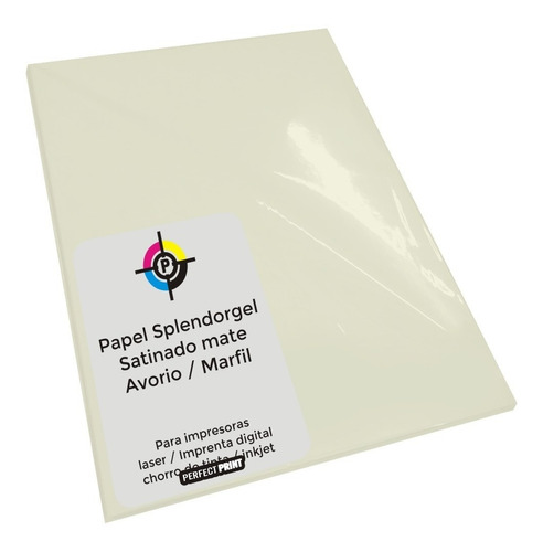 Opalina Color Crema A4 140 Grs 100 Hojas Splendorgel Premium