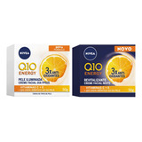 Creme Q10 Energy Nivea Vitamina C De 50ml/50g 30+ Anos- Kit X 2 Unidades