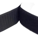 Velcro Adesivo 50mm Dupla Face Preto 3 Metros Macho E Fêmea