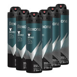 Kit 6 Desodorantes Rexona Men Aerossol Invisible 150ml