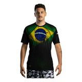 Camiseta Camisa Blusa Casual De Pesca Brk Brasil Com Uv50 +