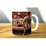 Taza Lionel Messi Y Armando Maradona Argentina 