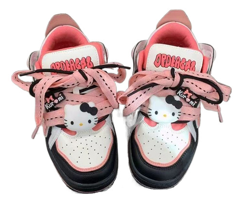 Hello Kitty Sports Shoes, Zapatos De Skate Rosas Para Mujer