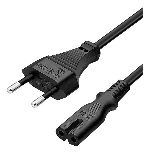 Cable De Poder Tipo 8 Cargador Irm 06012 1.5mtrs 250v