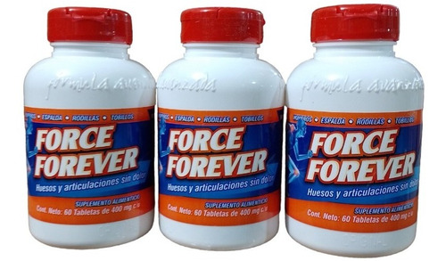 Force Forever 60 Tabletas 3 Piezas Omega Nutrition Artritis