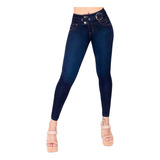 Jeans Mujer Pantalón Colombiano Mezclilla Strech Push Up 907