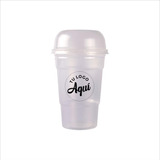 Vaso Frappe Milano 370cc  Personalizado C/tapa X 800 Unid.