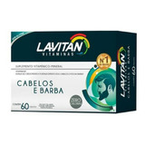 Kit Lavitan Cabelos E Barba 600 Caps (10 Caixas) 