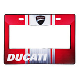 Portaplaca Para Moto Premium Ducati Rojo