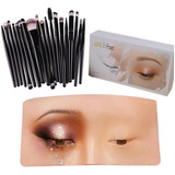 Tabla De Ejercicios De Maquillaje De Ojos De Silicona