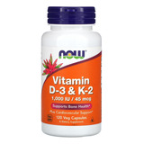 Vitamina D3 Y K2 Original - Now - L a $573