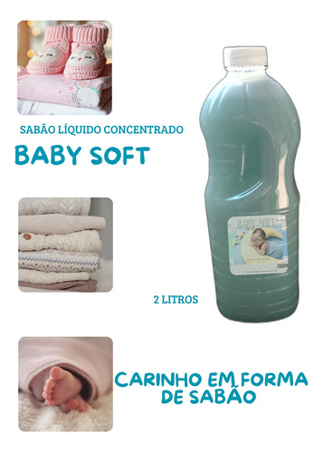 Sabão Líquido Baby Soft Concentrado /lava Roupas 