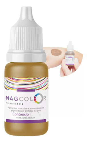 Pigmento Micropigmentação Mag Color 15ml Castanho Medio