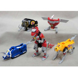 Megazord Power Rangers Mini Pla 5 Zords Bandai