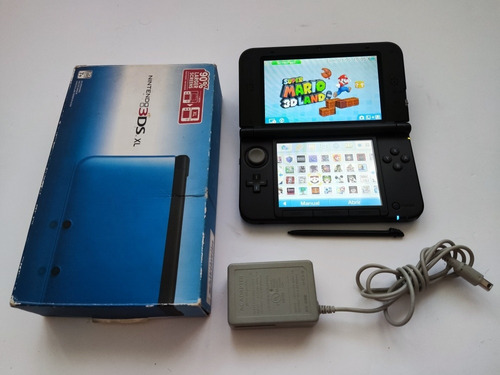 Nintendo 3ds Xl Color Azul Negro 64gb En Caja Original+smash