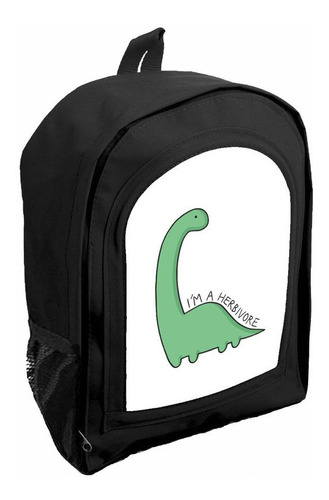 Mochila Negra Nena Nene Jardin/ Preescolar Dinosaurios Ar46