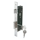 Cerradura Chapa Seguridad Puerta Embutir Cisa 83 35mm Color Negro