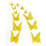 24 Pegatinas De Pared Extraíbles De Mariposa 3d Para D...