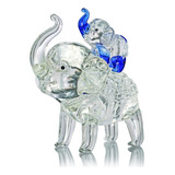 Krisinine Figuras De Elefante De Cristal, Madre E Hijo, Elef