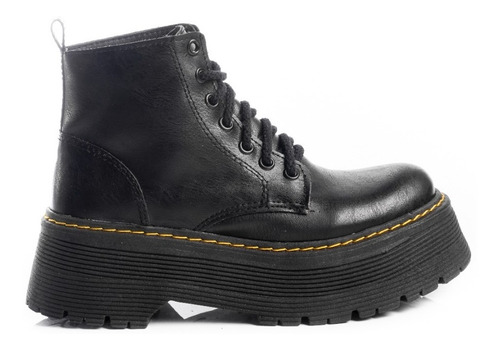 Botas Borcegos Botitas Zapatos Mujer Livianos Alpino Negro