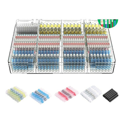 Kit 800 Terminales Termocontraíbles Para Cableado Eléctrico Negro | Envío gratis