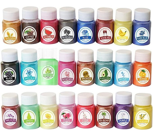 28 Colores Pigmentos Para Resina Epoxi En Polvo De Mica