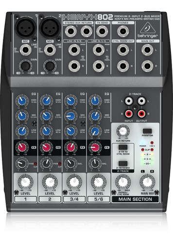 Consola Mezcladora Behringer Xenyx 802 8 Canales 2 Buses