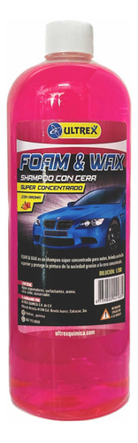 Shampoo Con Cera Foam & Wax Ultra Concentrado 1lt Ultrex 