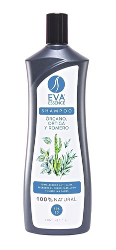 Shampoo Eva Essence Órgano, Romero Y Ortiga 1l Anti Canas