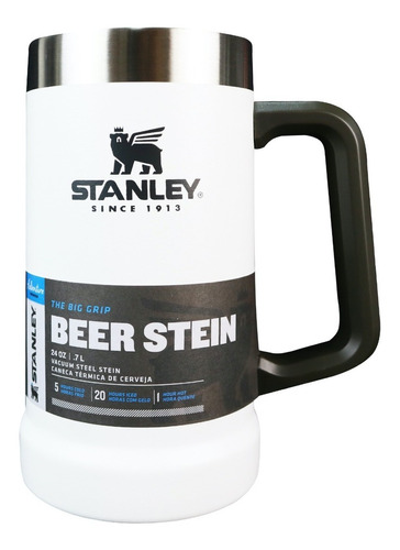 Caneca Chopp Termica Cerveja Stanley 710ml Garantia Branco