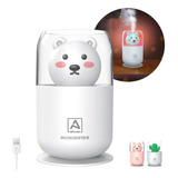 Humidificador Aromatizador De Ambientes Cactus Oso Alitrade Color Oso Blanco