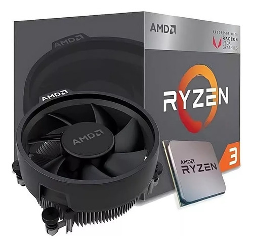 Procesador Gamer Amd Ryzen 3 3200g 4ghz Con Gráfica Integrad