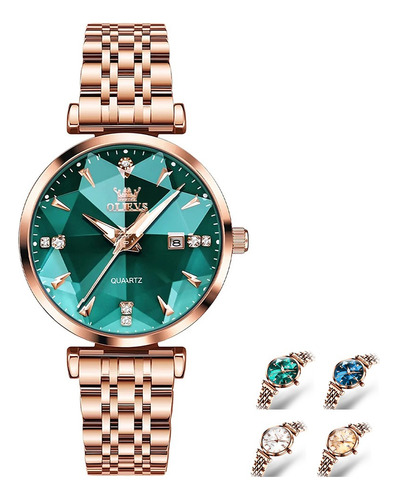 Reloj De Mujer Original Cuarzo Luminoso Elegant Regalos 5536