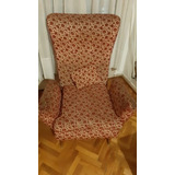 Sillón De Estilo Antiguo Madera Maciza Jacquard. Oferta!!!