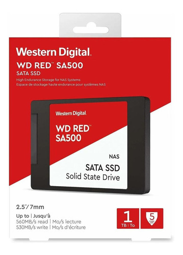 Ssd 1 Tb Disco Sólido Wd Red Sa500