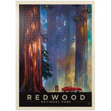 Redwood National Park: Among The Giants, Vintage Poster - Pr