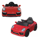 Carrinho Elétrico Infantil Mini Porsche Vermelho C/ Controle