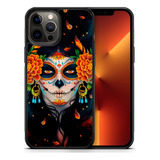 Catrina Halloween Art Funda Celular Día De Muertos Tpu/pm