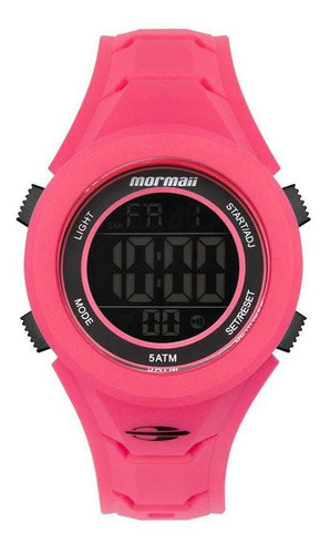 Relógio Mormaii Feminino Moj8566/8t Infantil Digital Pink