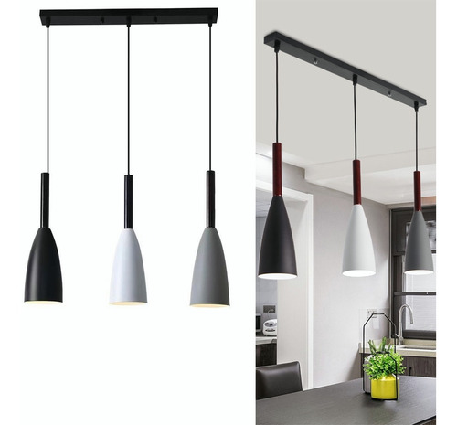 Lámpara De Techo De Comedor Minimalista 3 Luces E26/e27