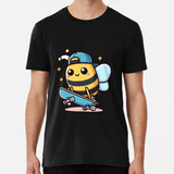 Remera Abeja Patinadora Kawaii Algodon Premium