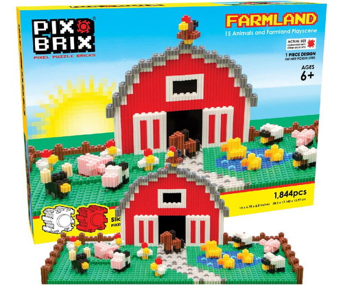 Pix Brix Pixel Art Puzzle Bricks - Playscene De Tierras De C