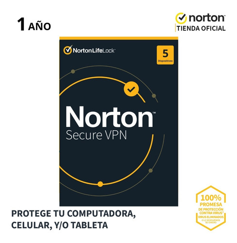 Norton Secure Vpn Para 5 Dispositivos 1 Año
